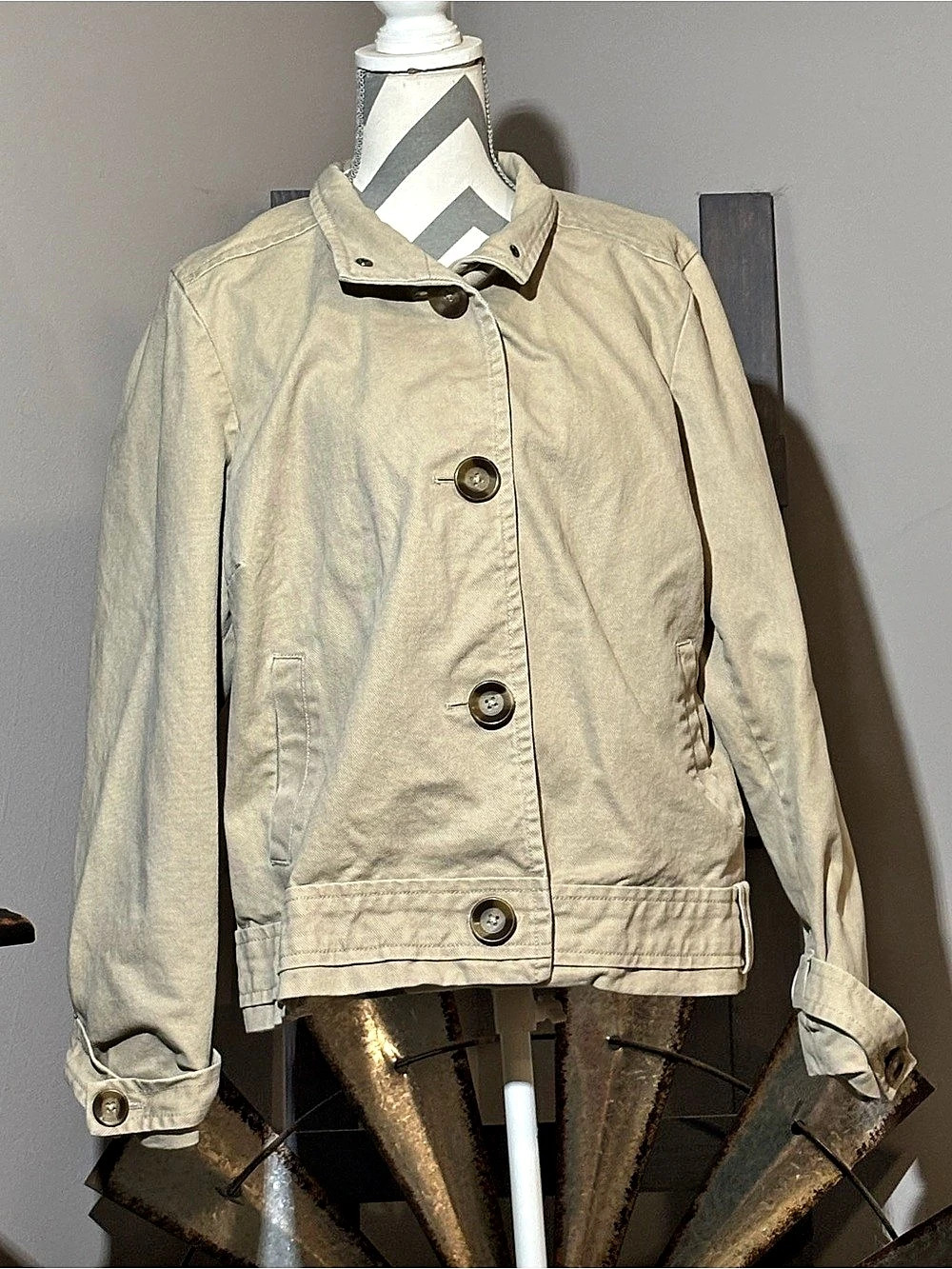 Old Navy Utility Jacket Beige Size XXL